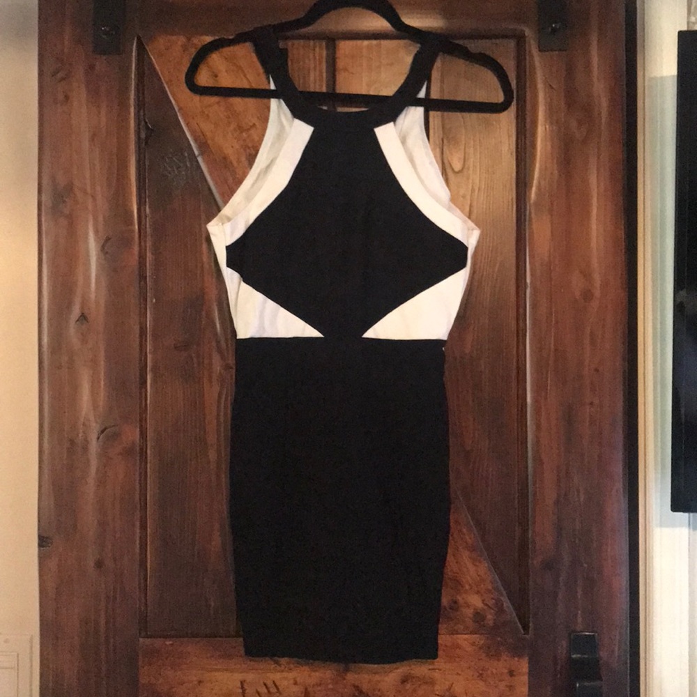 Black and white dress